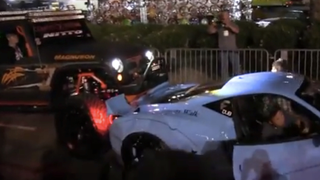 Watch SEMA Bros Freak Out As A Bro-Jeep Smashes A Tuned Ferrari 458